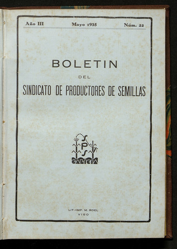 Boletín del Sindicato de Productores de Semillas. Año 1935, Núm. 22