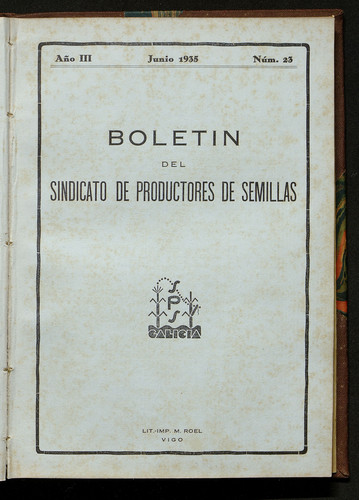 Boletín del Sindicato de Productores de Semillas. Año 1935, Núm. 23