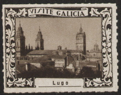 Lugo : [Viñeta con vista superior de las torres de la Catedral de Santa María de Lugo]